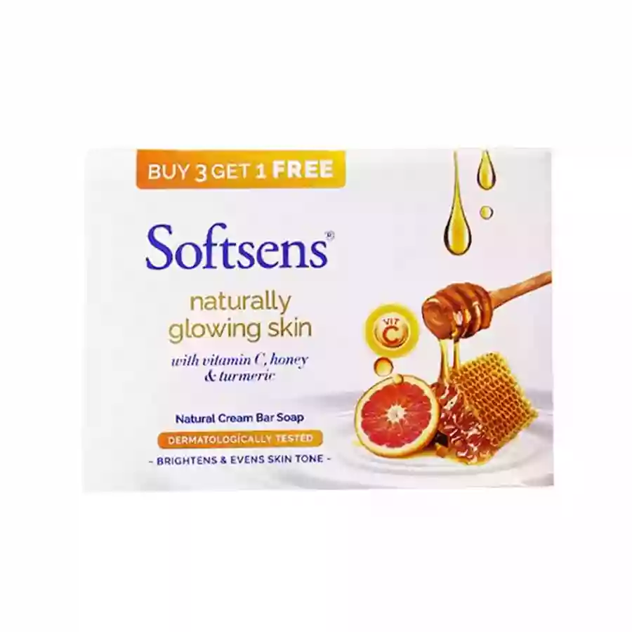 Softsens Naturally Glowing Skin Soap 4*100Gm