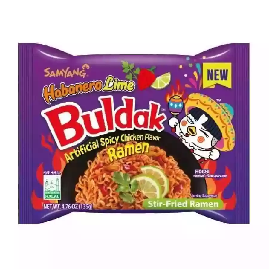 Samyang Buldak Habanero Lime Hot Chicken 135Gm Imp