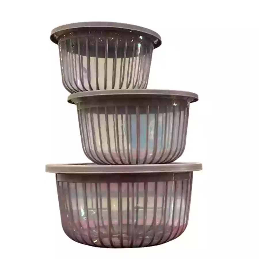 Joyo Better Homes Linea 3Pc Container (1200Ml,2000Ml,3300Ml)