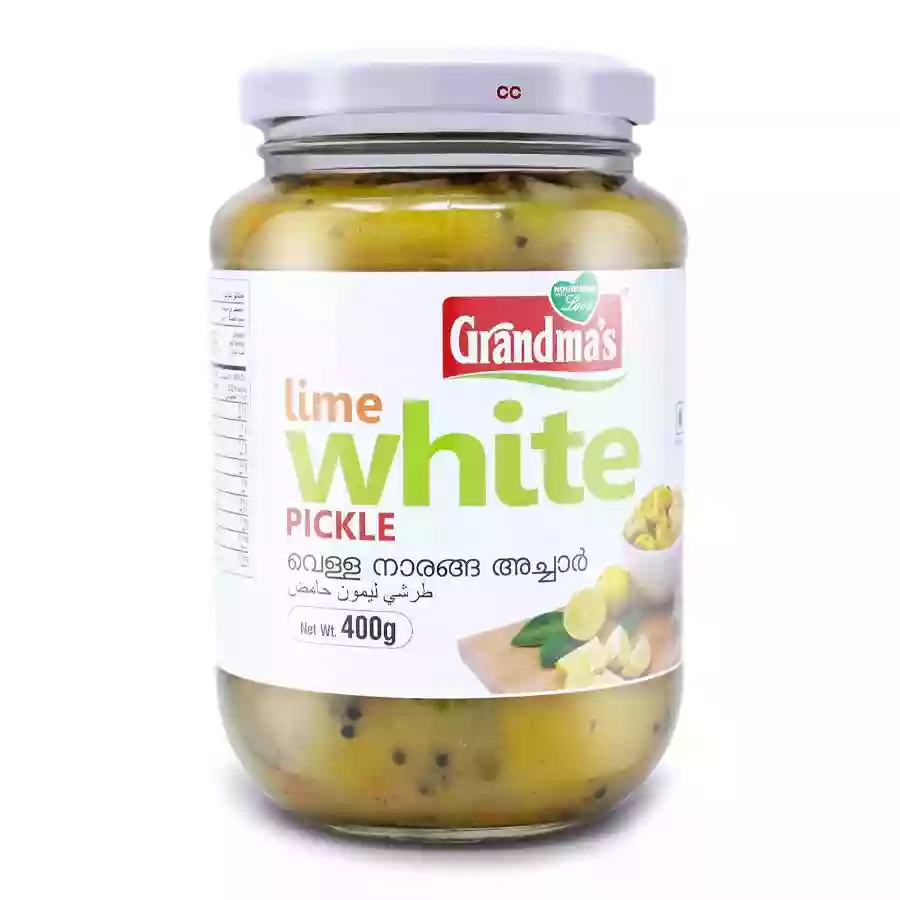 Grandma'S Lime White Pickle 400Gm Btl