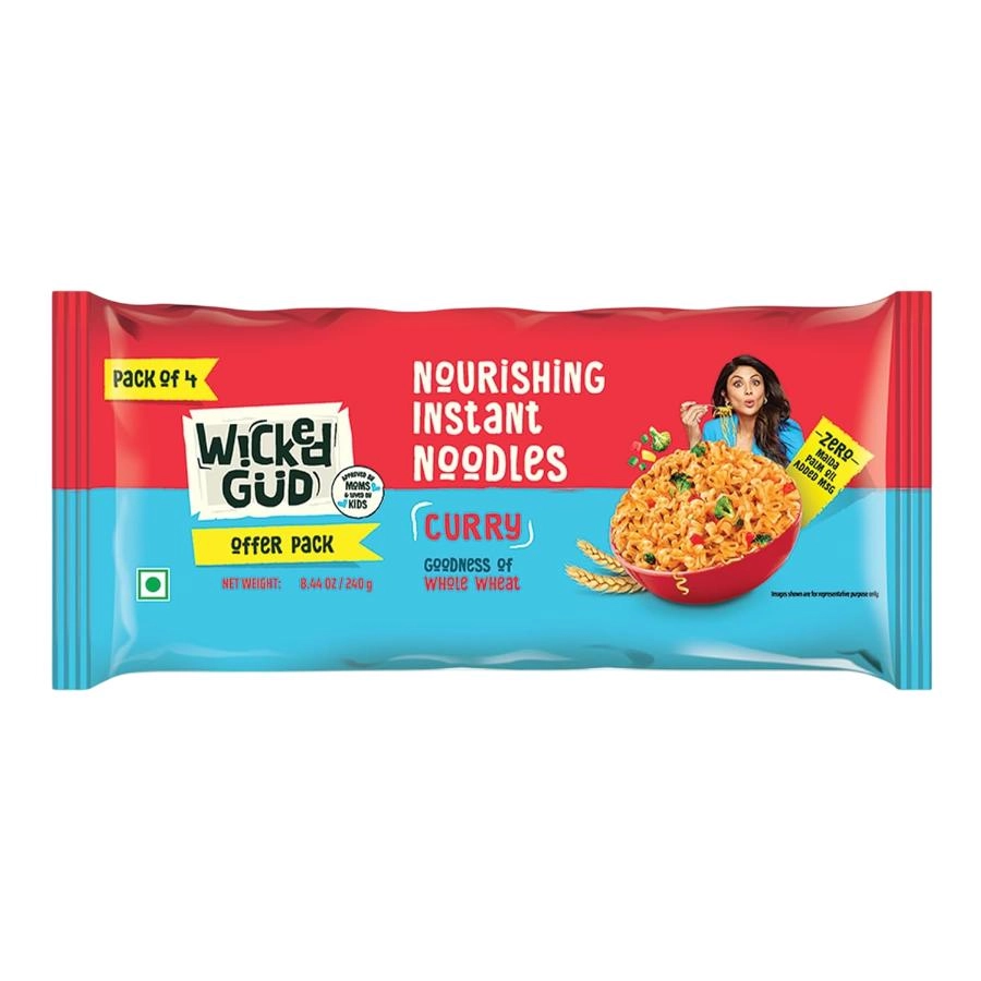 Wicked Gud Curry Nourishing Instant Noodles 240Gm